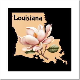 Louisiana Magnolia State Flower Posters and Art